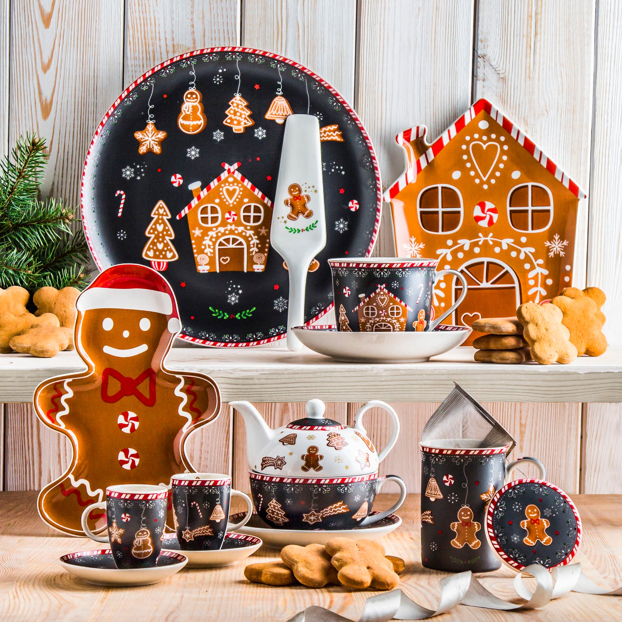 Farfurie pentru desert, 20 cm, Gingerbread - SIMONA'S COOKSHOP - Image 1