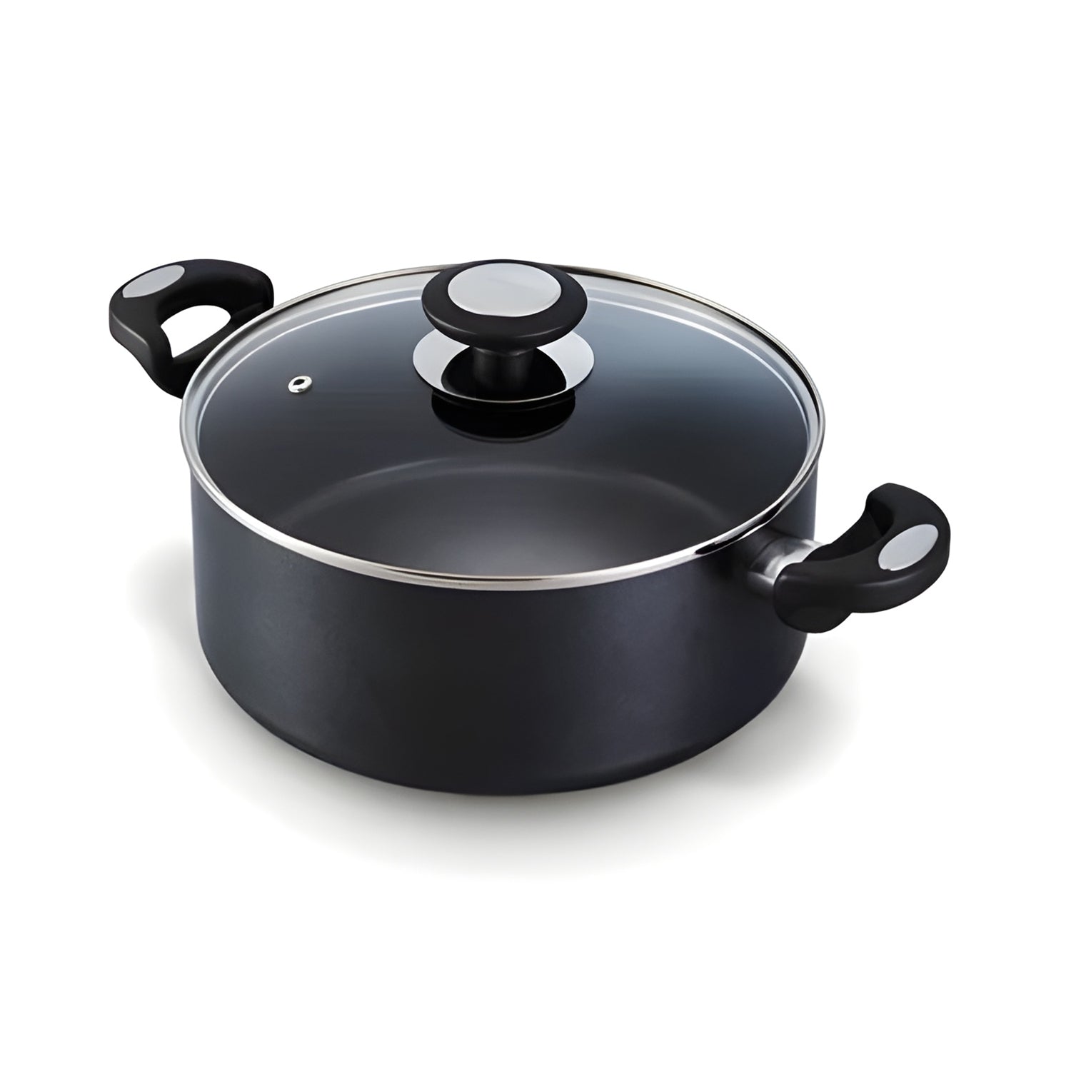 Cratita antiaderenta cu manere laterale si capac, aluminiu, 4 L, 24 cm, Pro Induction - BEKA
