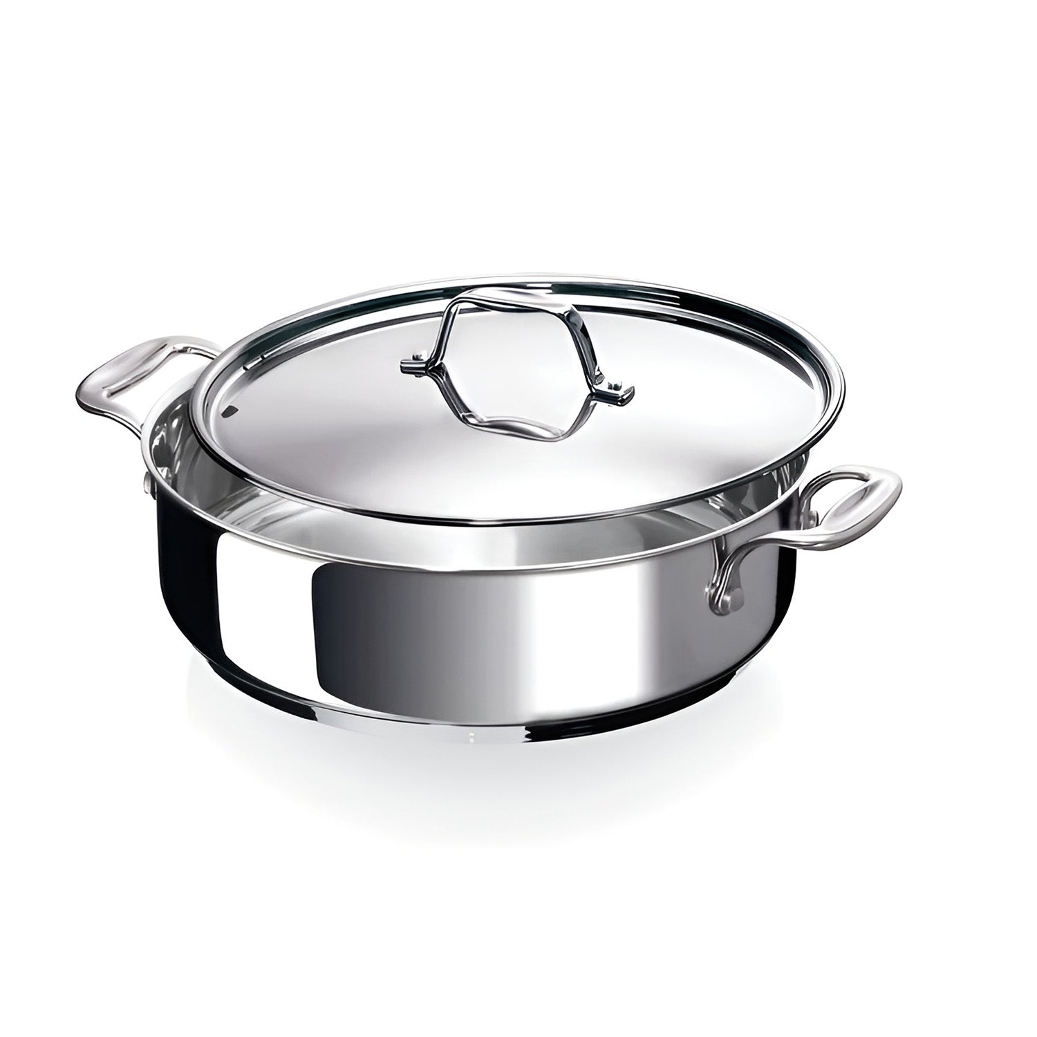 Cratita cu manere laterale si capac, inox, 5.1 L, 28 cm, Chef - BEKA - Image 1