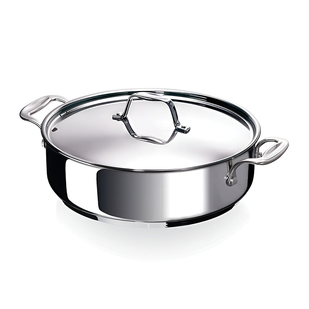 Cratita cu manere laterale si capac, inox, 5.1 L, 28 cm, Chef - BEKA