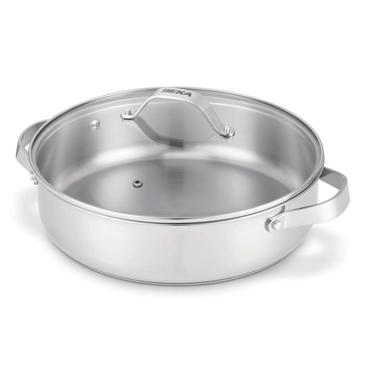 Cratita din inox cu capac, 5.1 L, 28 cm, Cicla - BEKA