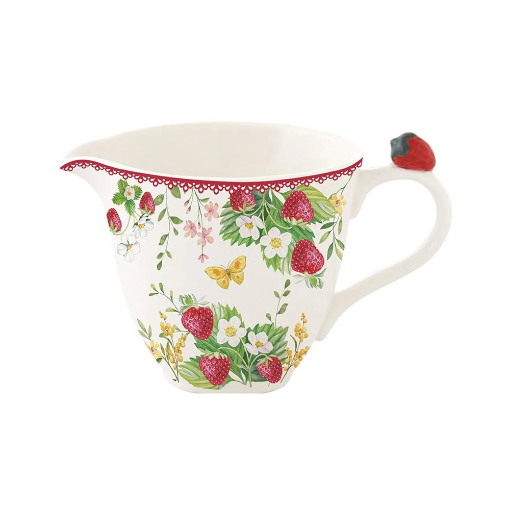 Cremiera din portelan, 220 ml, Strawberry Garden - COOKSHOP SPECIALS