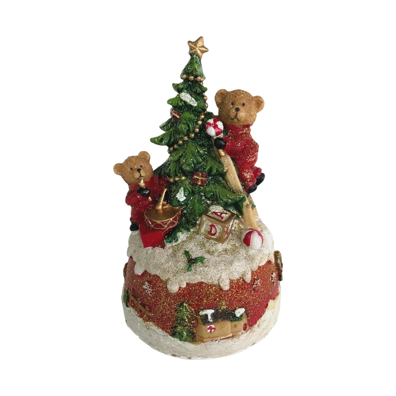 Cutie muzicala Bears decorating Christmas tree, 16 cm - COOKSHOP SPECIALS