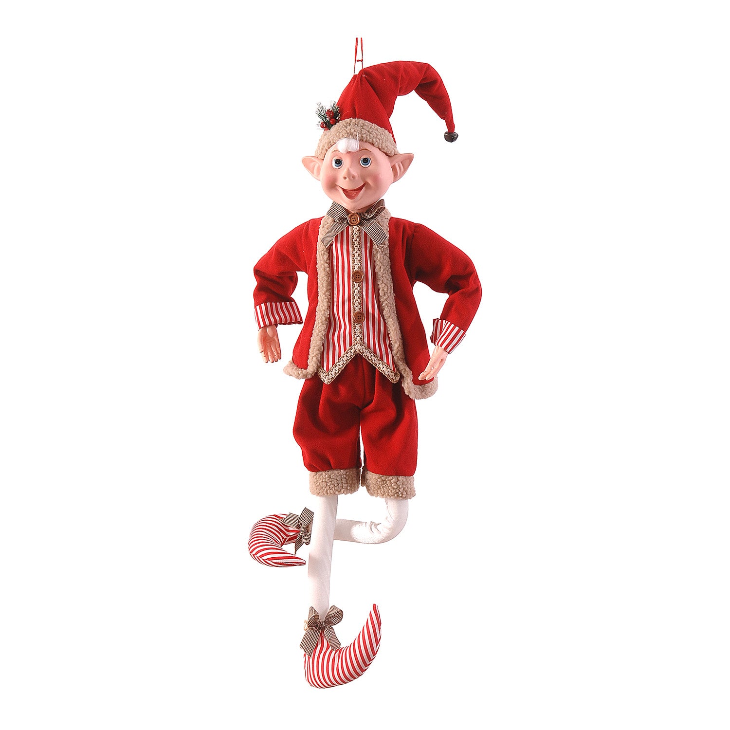 Decoratiune Elf, rosu/maro 61 cm - COOKSHOP SPECIALS