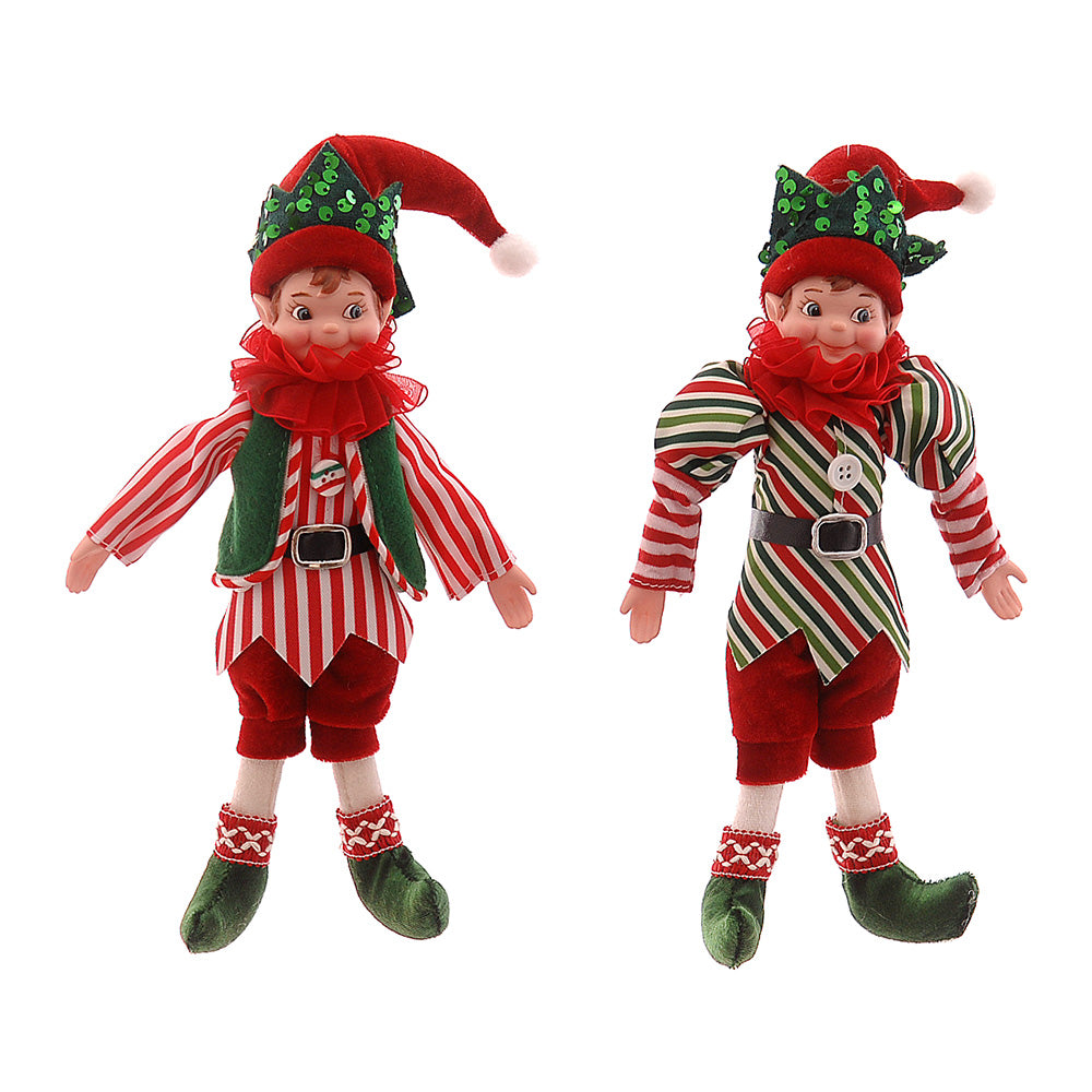 Decoratiune Elf, rosu/verde, 25 cm - COOKSHOP SPECIALS