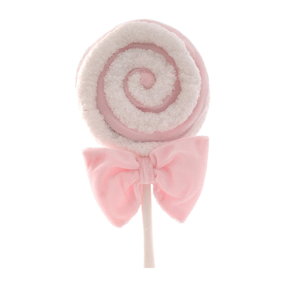Decoratiune Pink Candy with bow, roz, 32 cm - COOKSHOP SPECIALS