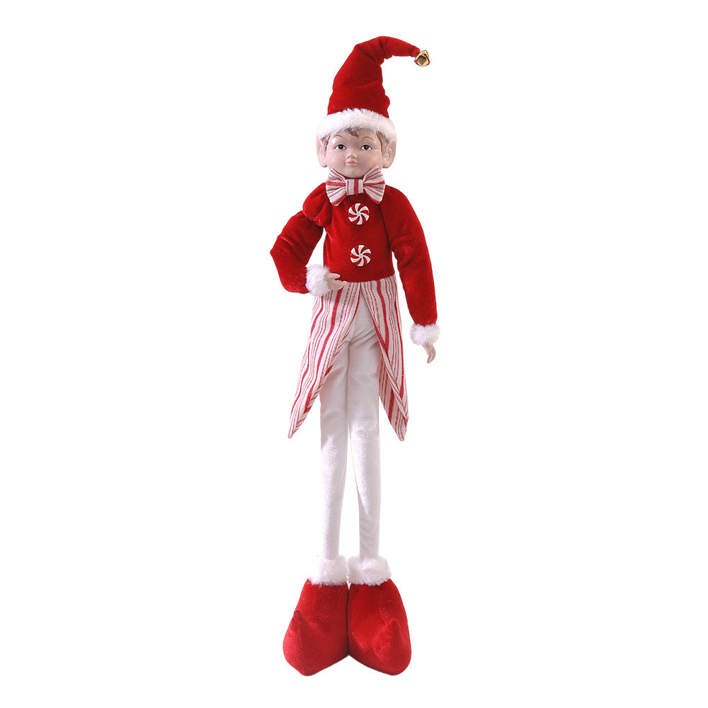 Decoratiune Spiridus Elvis, rosu/alb, 85 cm - COOKSHOP SPECIALS