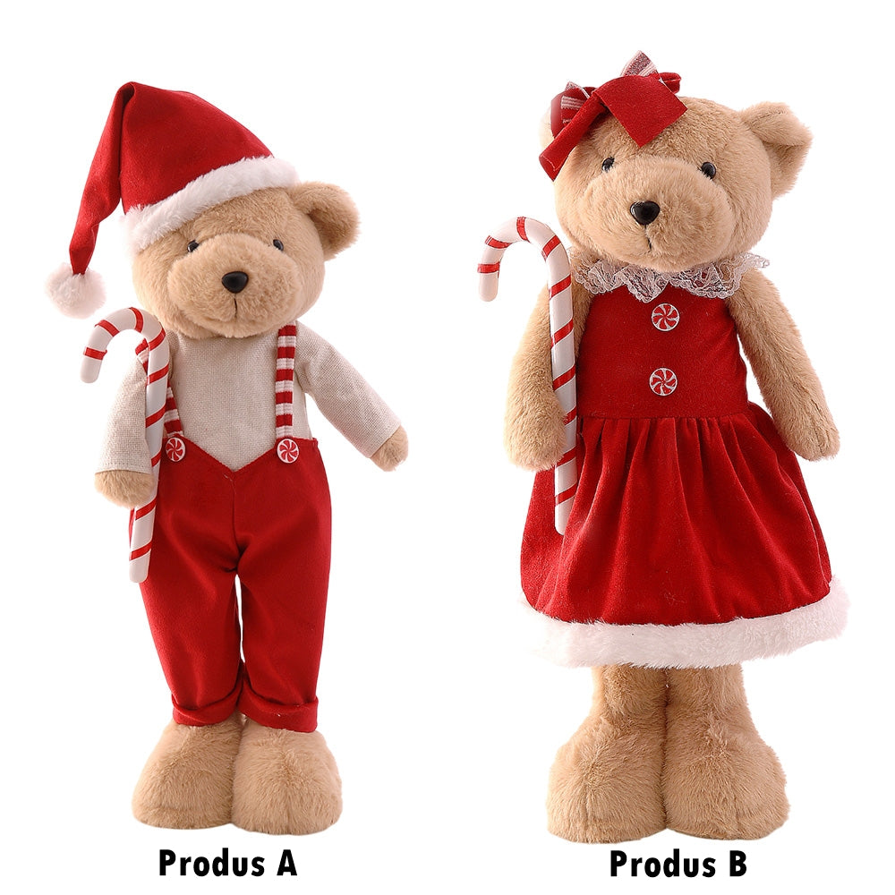 Decoratiune Standing bear, rosu/maro, 47 cm - COOKSHOP SPECIALS