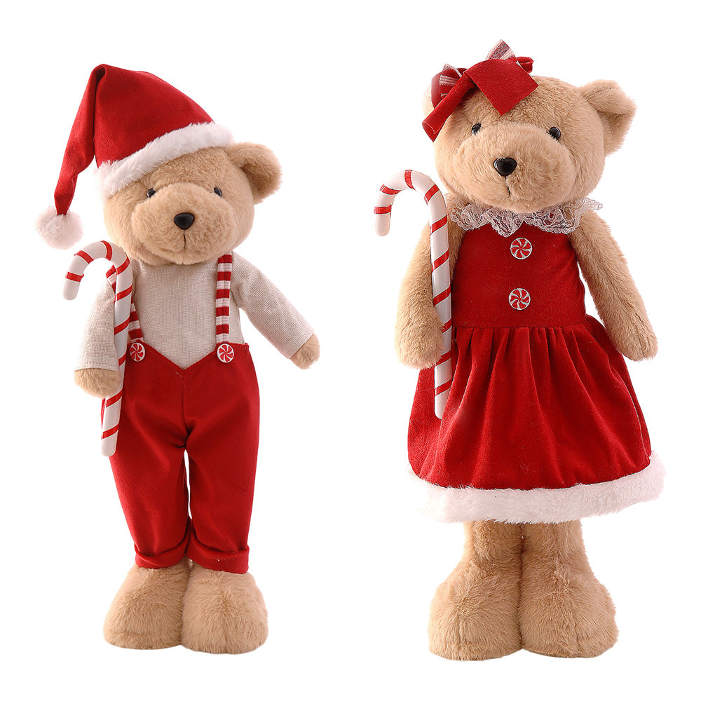 Decoratiune Standing bear, rosu/maro, 47 cm - COOKSHOP SPECIALS