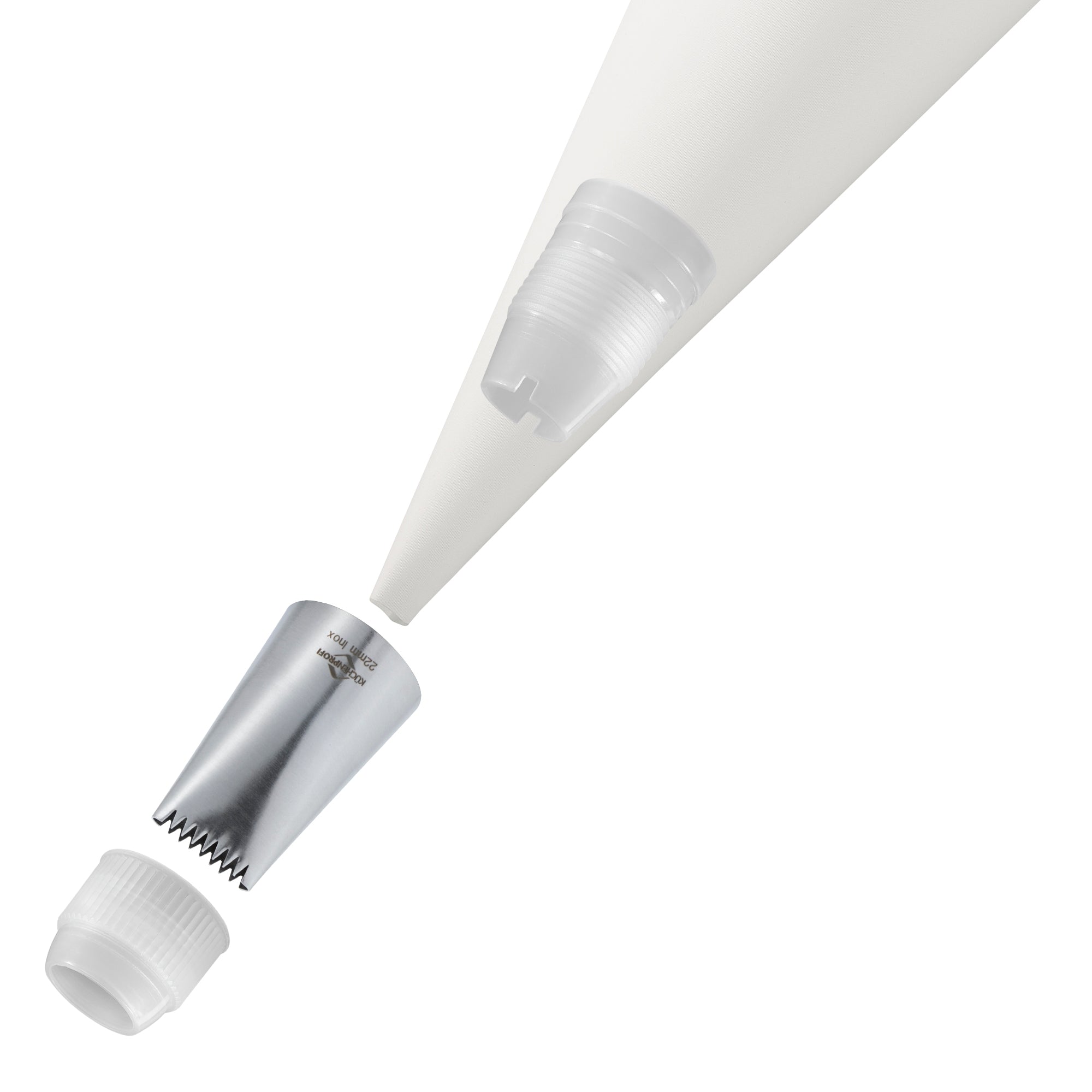 Dui zimtat pentru decorare, 22 mm, inox, Bake - KUCHENPROFI