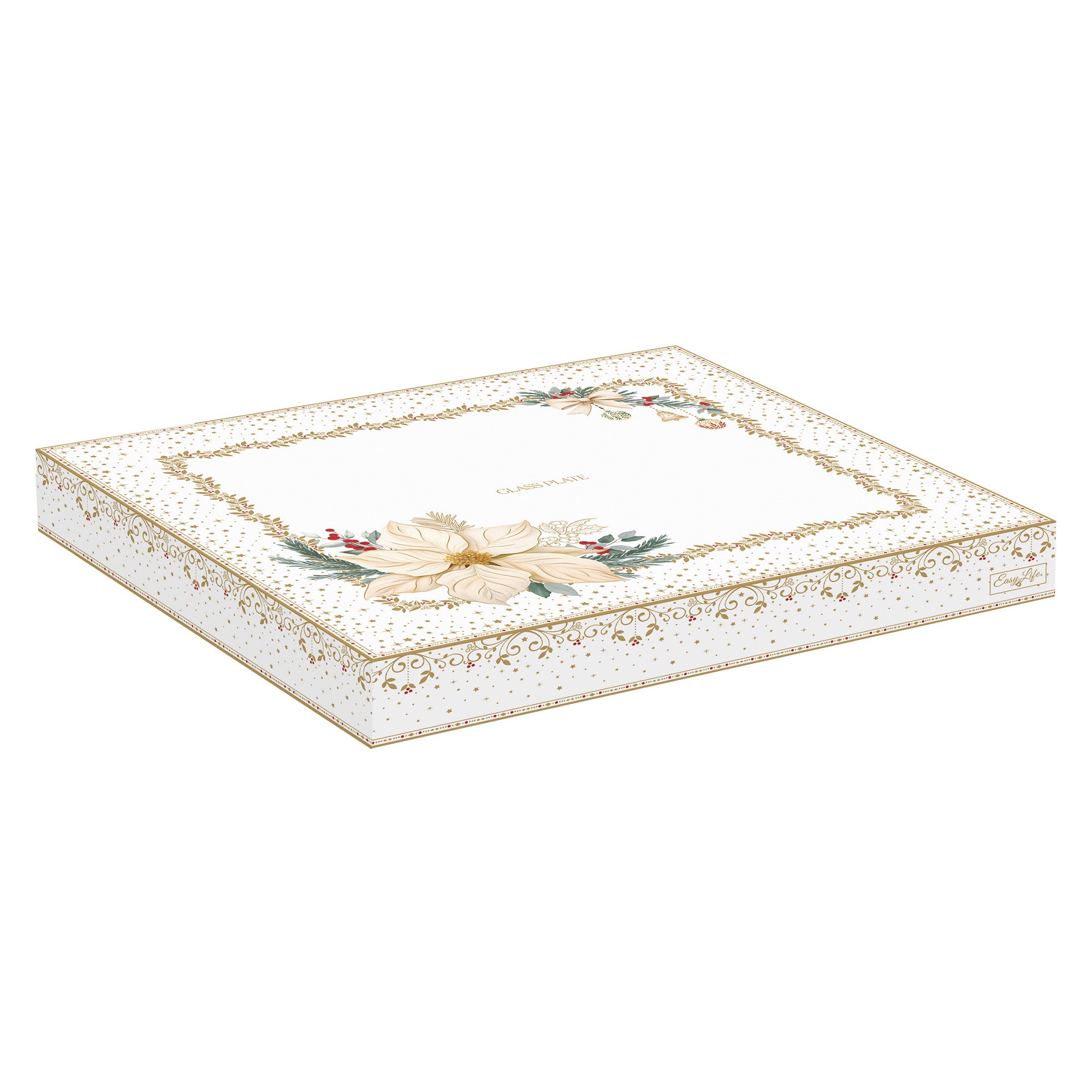 Farfurie decorativa, 27 cm, White Elegance Glitter - COOKSHOP SPECIALS