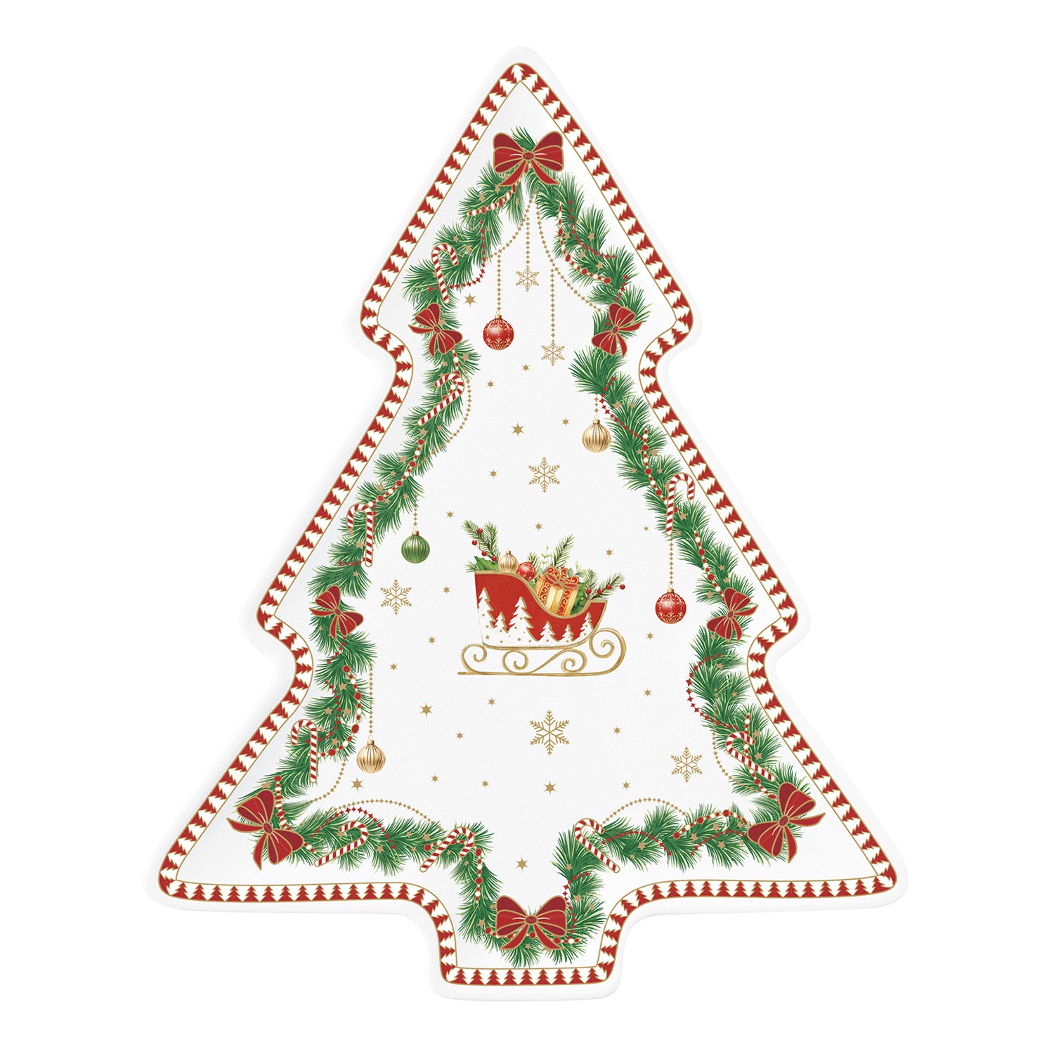Farfurie decorativa brad, 20.5x25.5 cm, Magie Noel - COOKSHOP SPECIALS