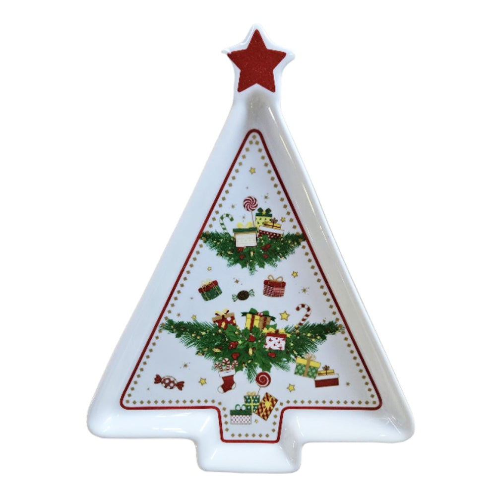 Farfurie decorativa brad, 21x16 cm, Holiday Nutcracker - COOKSHOP SPECIALS