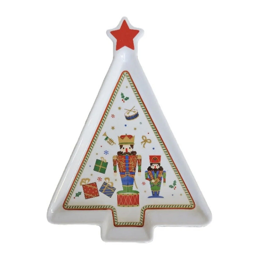Farfurie decorativa brad, 21x16 cm, Holiday Nutcracker - COOKSHOP SPECIALS