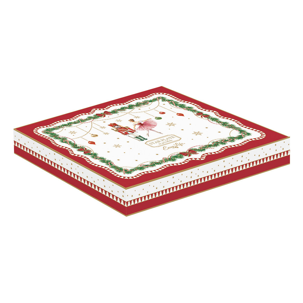 Farfurie decorativa stea, 22 cm, Magie de Noel - SIMONA'S COOKSHOP - Image 1