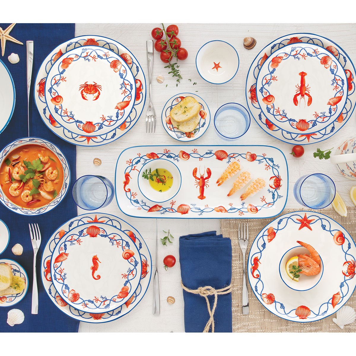 Farfurie pentru cina, 26 cm, Cote de Mer - SIMONA'S COOKSHOP - Image 1