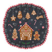Farfurie pentru desert, 20 cm, Gingerbread - EASY LIFE