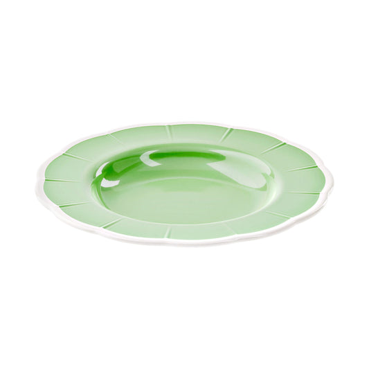 Farfurie pentru supa, melamina, 24 cm, verde, Flora - GUZZINI