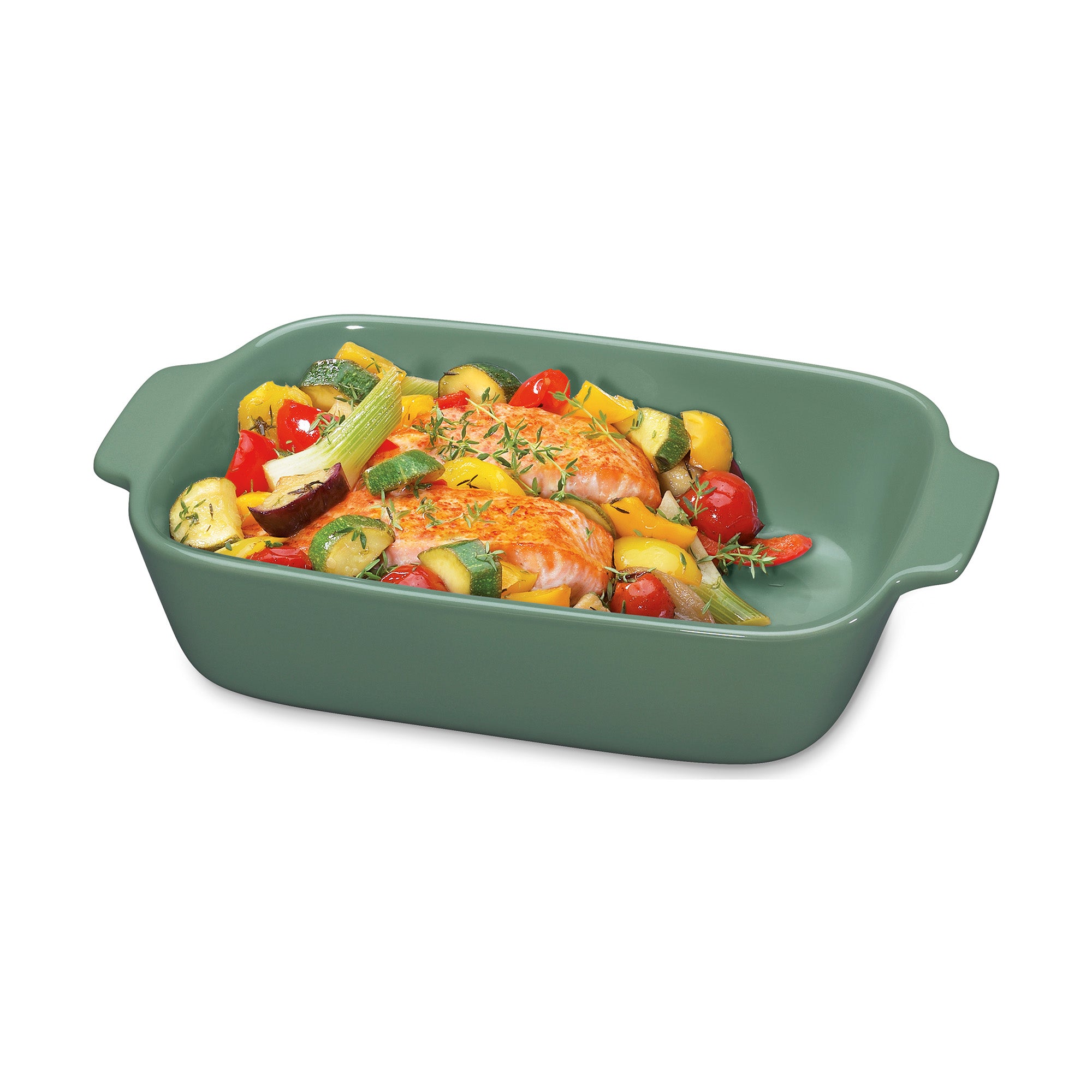 Forma ceramica pentru copt, verde, 30 cm, Porto - KUCHENPROFI