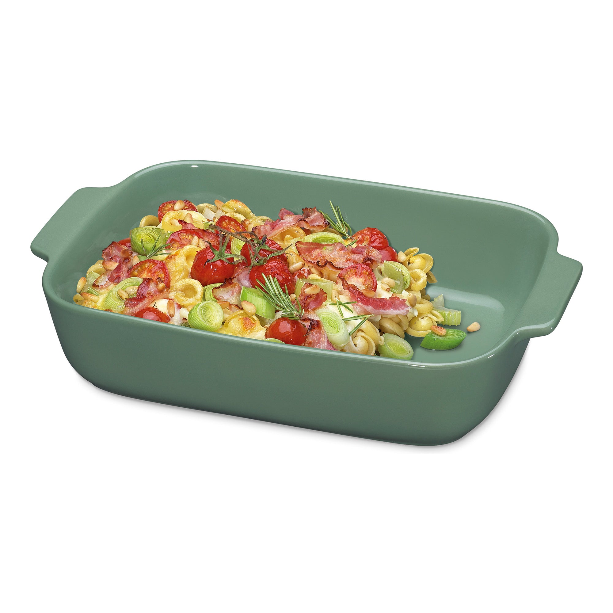 Forma ceramica pentru copt, verde, 36 cm, Porto - KUCHENPROFI