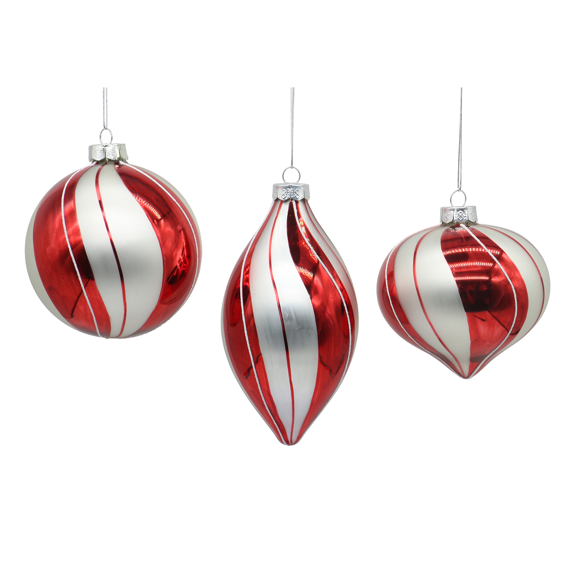 Glob decorativ, Candy Swirl, rosu, 10 cm - COOKSHOP SPECIALS