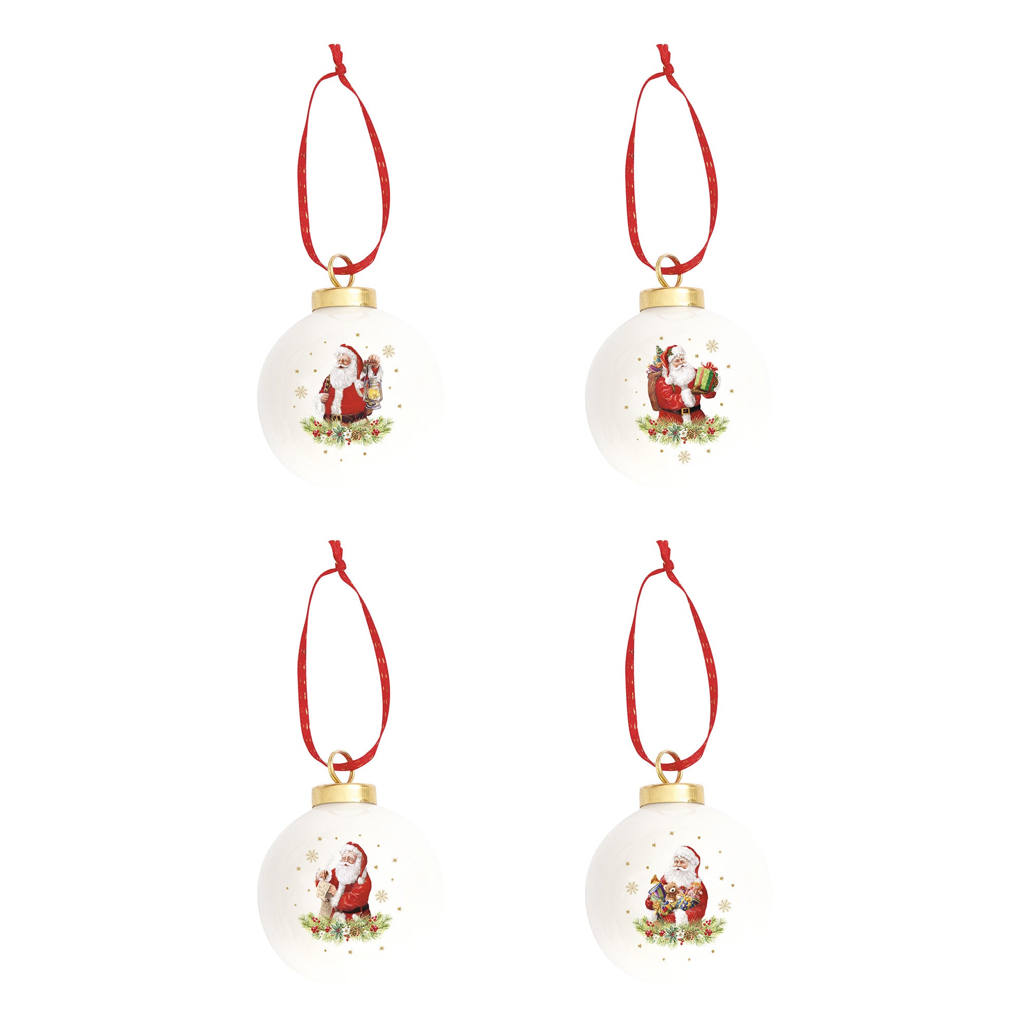 Glob decorativ din portelan, 7 cm, Santa is Coming - COOKSHOP SPECIALS