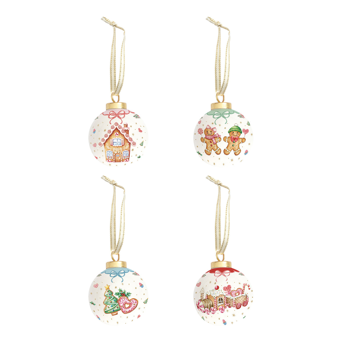Glob decorativ din portelan, 7 cm, Sweet Christmas - COOKSHOP SPECIALS
