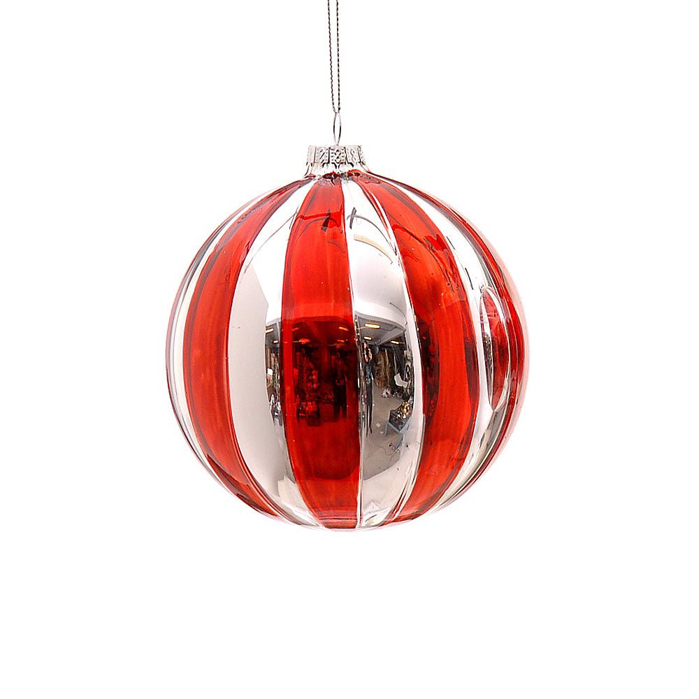 Glob decorativ, Peppermint, rosu, 10 cm - COOKSHOP SPECIALS