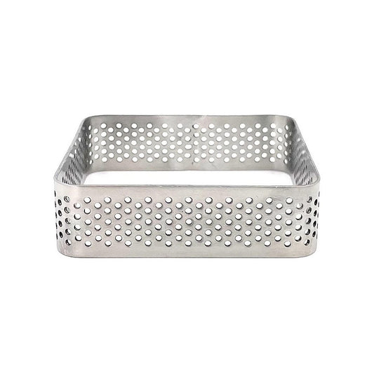 Inel patrat cu perforatii, 7 x 7 cm, inox - PATISSE