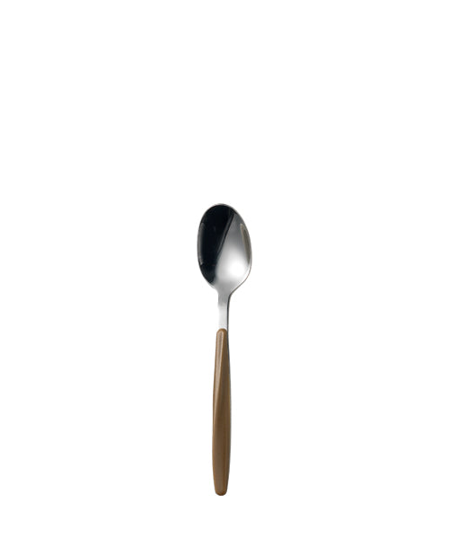 Lingurita din otel inoxidabil si acril, 15 cm, maro, colectia My Fusion - GUZZINI