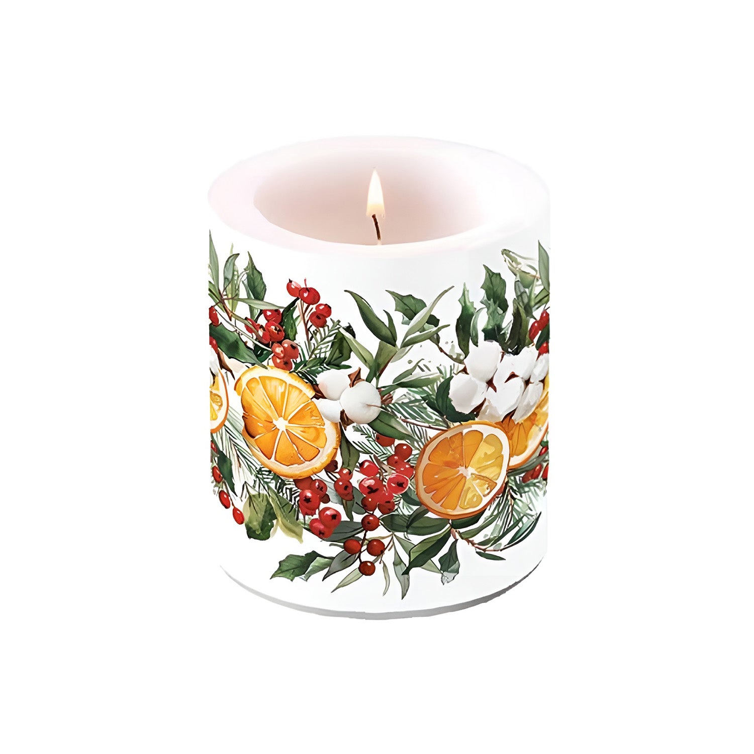 Lumanare decorativa, 10 cm, Winter Oranges - AMBIENTE