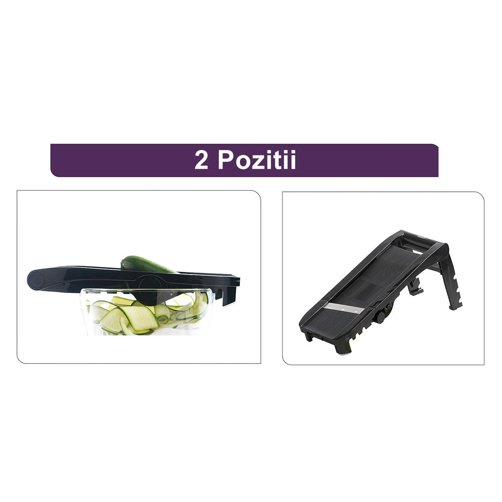 Mandolina multifunctionala cu 5 lame incluse, negru - MASTRAD - Image 3