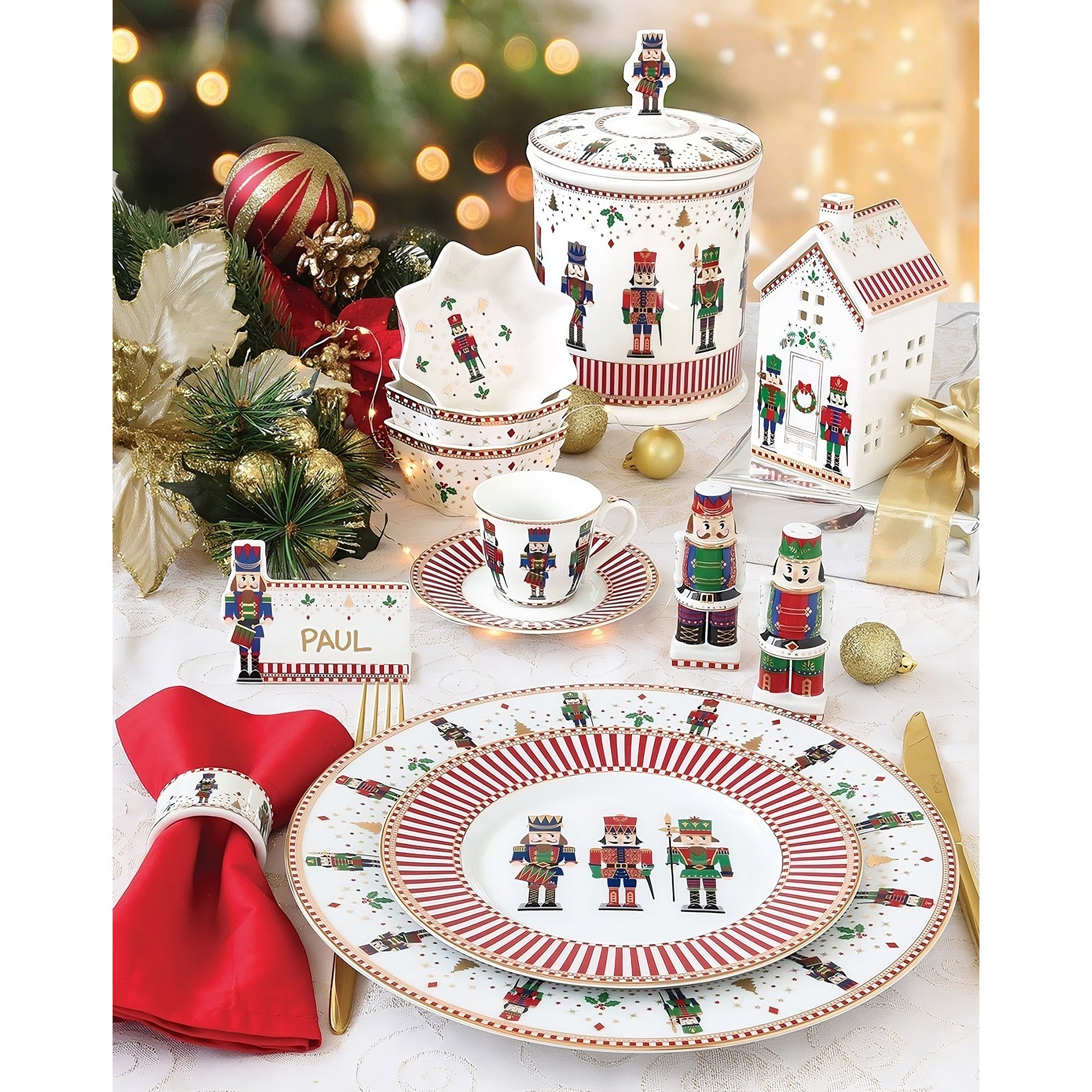 Etajera din portelan, 27 cm, Nutcracker - SIMONA'S COOKSHOP - Image 2