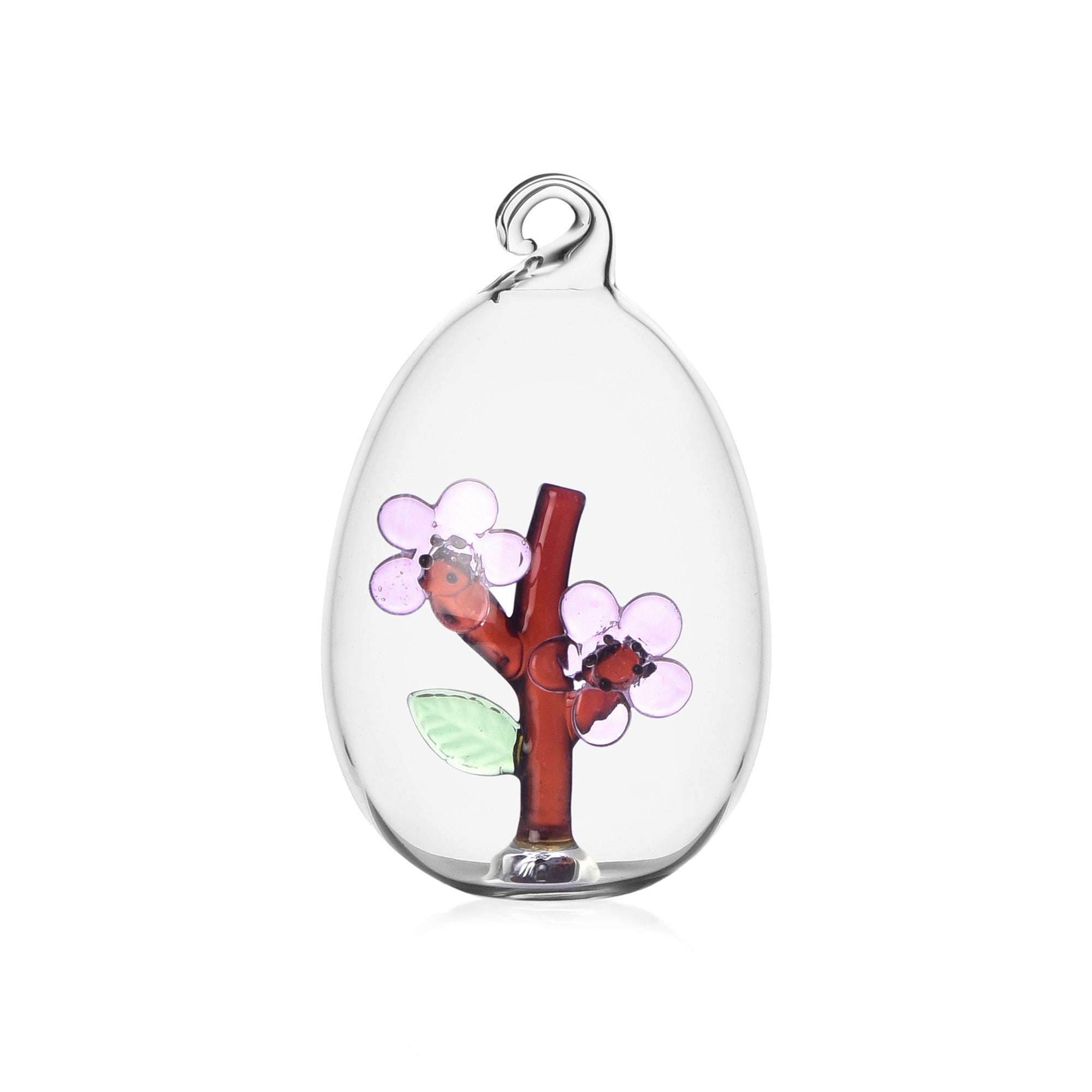 Ornament din sticla, Peach Blossom, Botanica by Alessandra Baldereschi - ICHENDORF