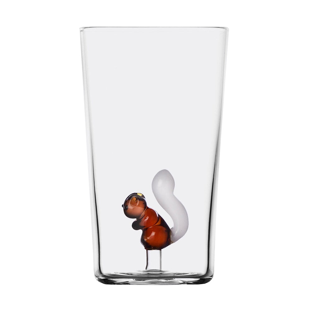 Pahar pentru apa, veverita, 13 cm, Animal Farm - designer Alessandra Baldereschi - ICHENDORF