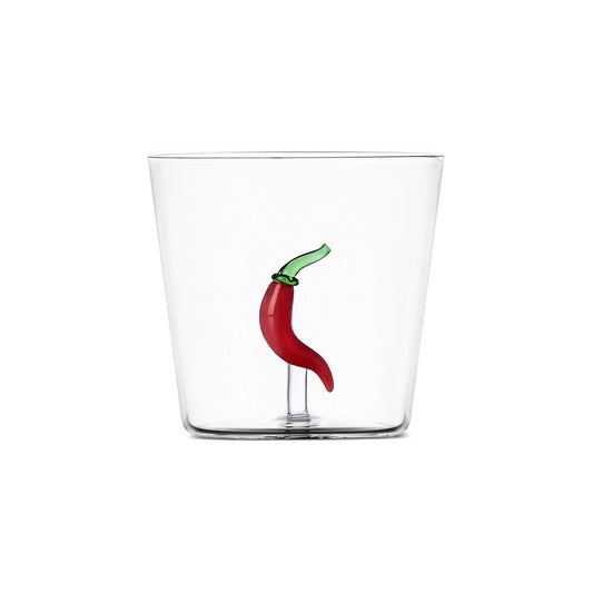 Pahar pentru apa, ardei iute, 8 cm, Vegetables - designer Alessandra Baldereschi - ICHENDORF