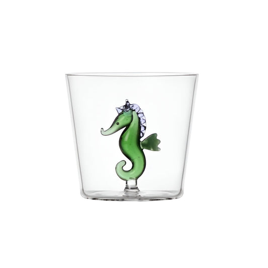 Pahar pentru apa, calut de mare verde, 8 cm, Marine Garden - designer Alessandra Baldereschi - ICHENDORF
