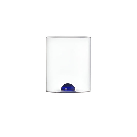 Pahar pentru apa, transparent-albastru, Luna - ICHENDORF