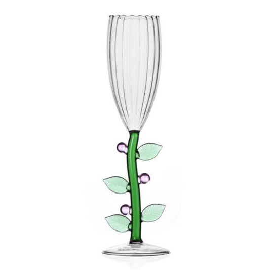 Pahar pentru sampanie, Pink Flower, Botanica - designer Alessandra Baldereschi - ICHENDORF