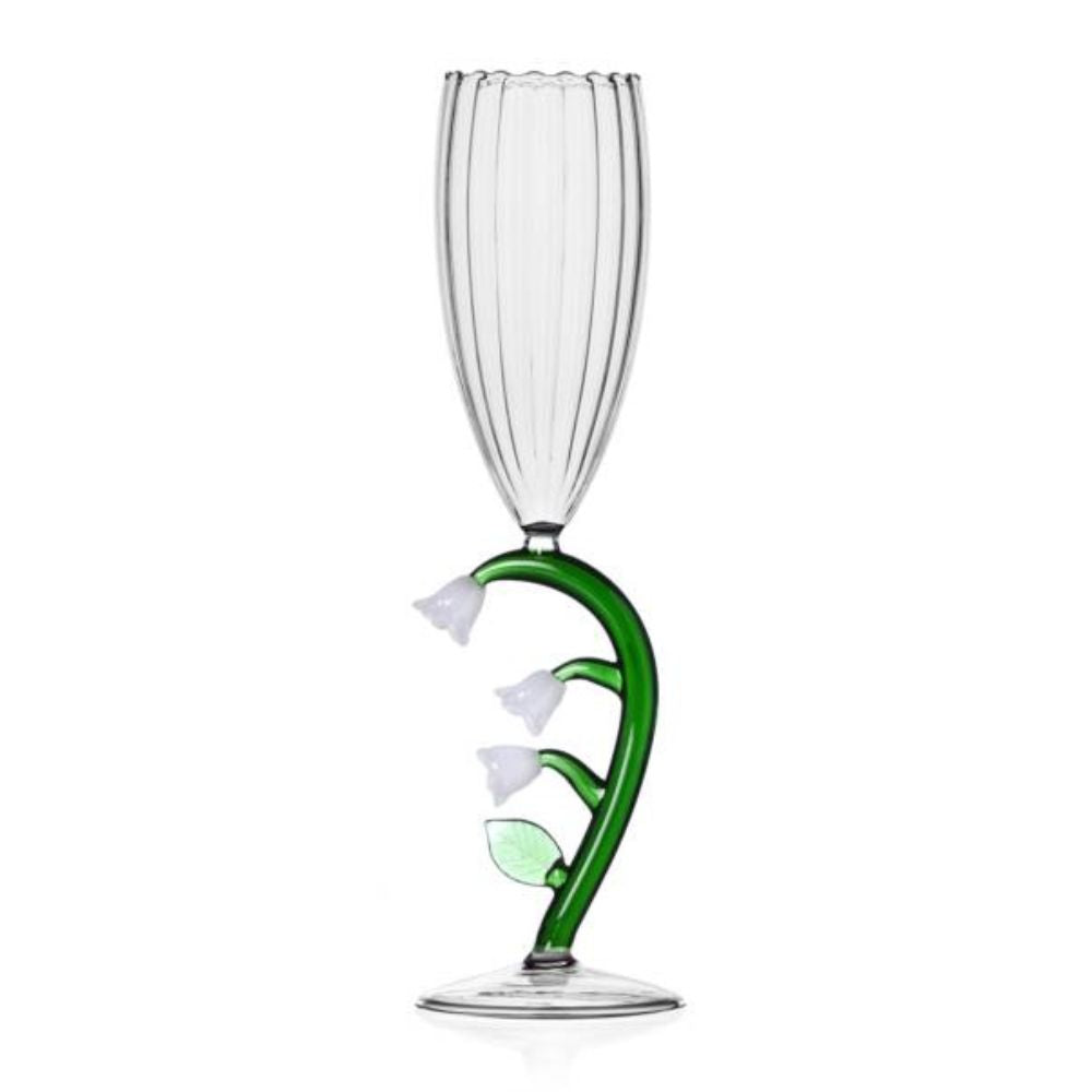 Pahar pentru sampanie, White Flower, Botanica - designer Alessandra Baldereschi - ICHENDORF