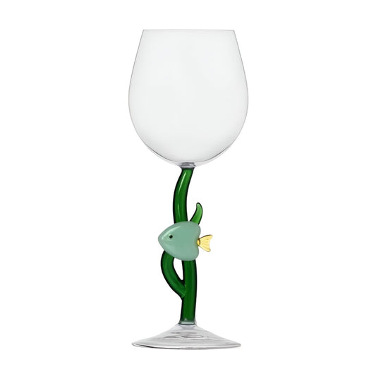 Pahar pentru vin, peste verde, Marine Garden - designer Alessandra Baldereschi - ICHENDORF