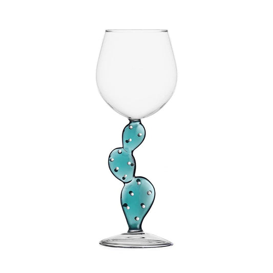 Pahar pentru vin, Cactus Caribbean Blue, Desert Plants - designer Alessandra Baldereschi - ICHENDORF