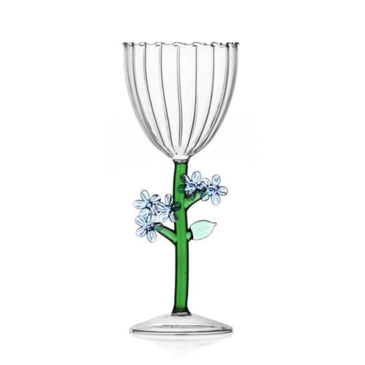 Pahar pentru vin, Light Blue Flower, Botanica - designer Alessandra Baldereschi - ICHENDORF