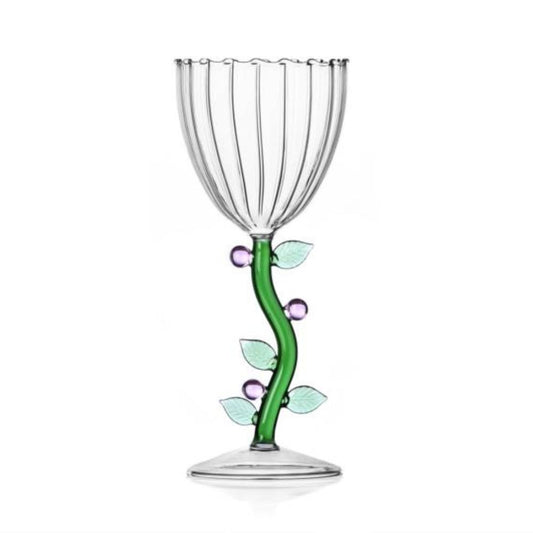 Pahar pentru vin, Pink Flower, Botanica - designer Alessandra Baldereschi - ICHENDORF