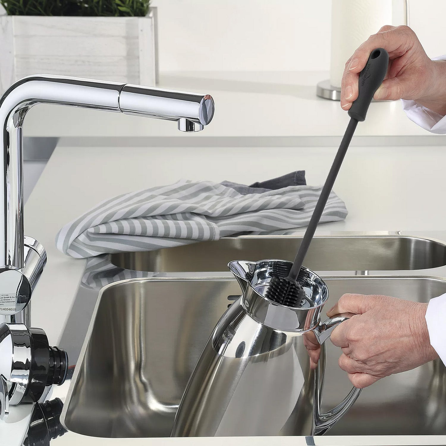 Perie curatare sticle, silicon, 31 cm, negru, Trend - KUCHENPROFI - Image 1