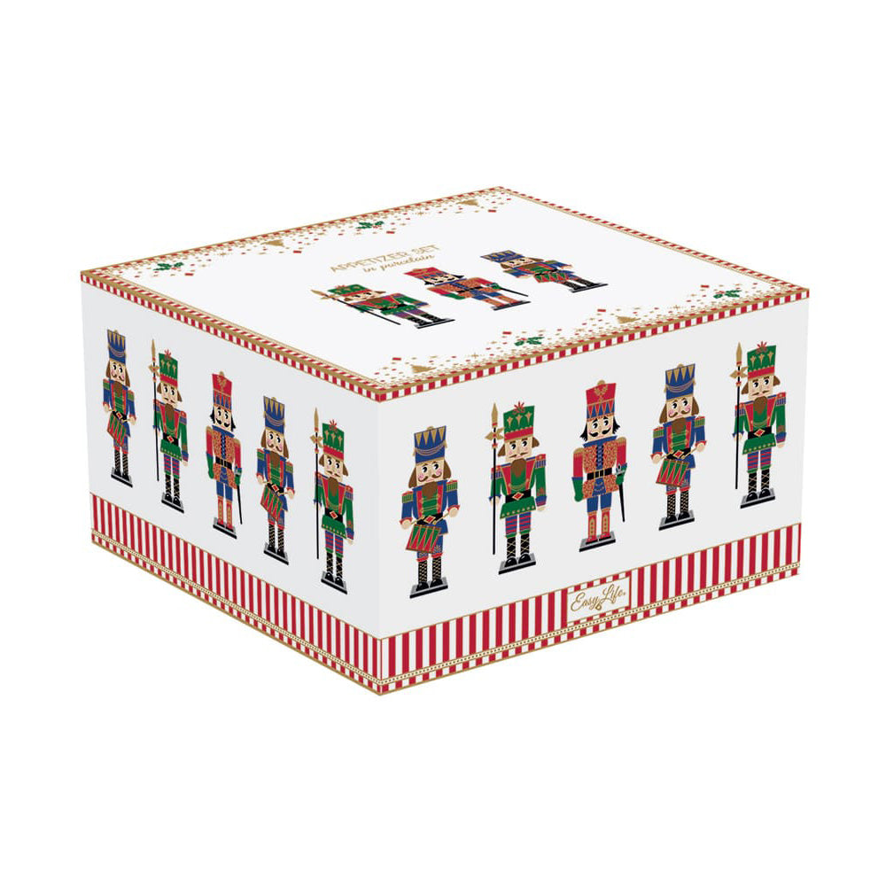 Platou aperitiv cu suport din bambus, 20.5 x 17 cm, Nutcracker - SIMONA'S COOKSHOP - Image 2