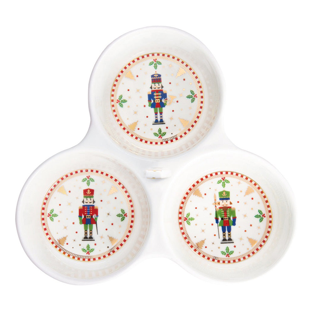 Platou aperitiv cu suport din bambus, 20.5 x 17 cm, Nutcracker - SIMONA'S COOKSHOP - Image 1