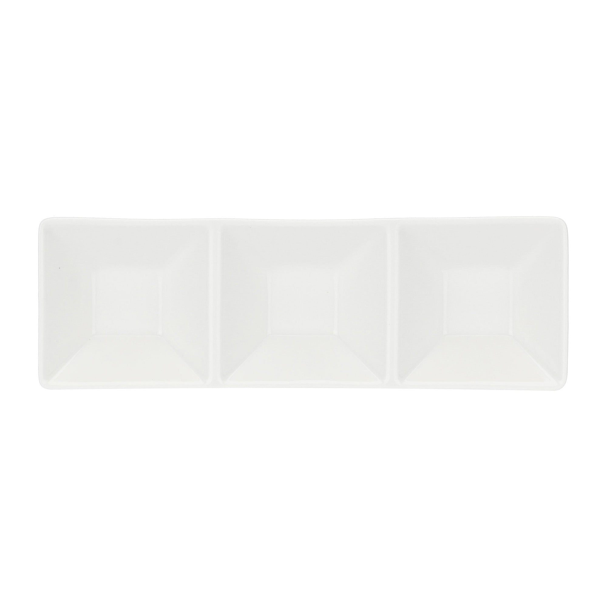 Platou cu 3 sectiuni, 23 x 7.5 cm, Convivio - LA PORCELLANA BIANCA