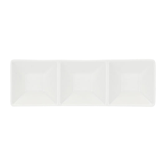 Platou cu 3 sectiuni, 23 x 7.5 cm, Convivio - LA PORCELLANA BIANCA