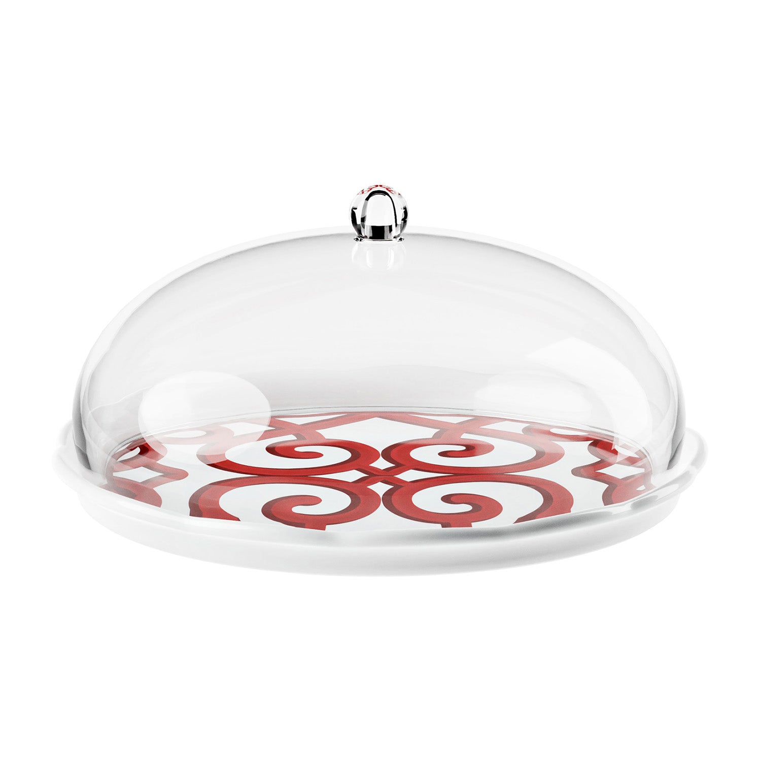 Platou cu dom, melamina, rosu, 30x15 cm, Harmonia - GUZZINI